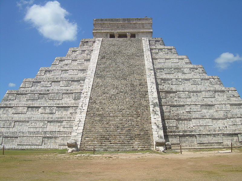 The main pyramid at Chichen Itza, Mexico The main pyramid at Chichen Itza, Mexico